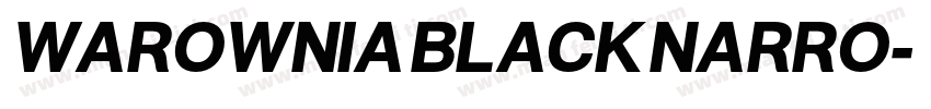 WAROWNIA BLACK NARRO字体转换